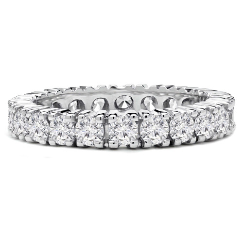 1 2/3 - 2 1/20 CTW Full Eternity Round Diamond Anniversary Wedding Band Ring in White Gold (MVSAR0004-W)