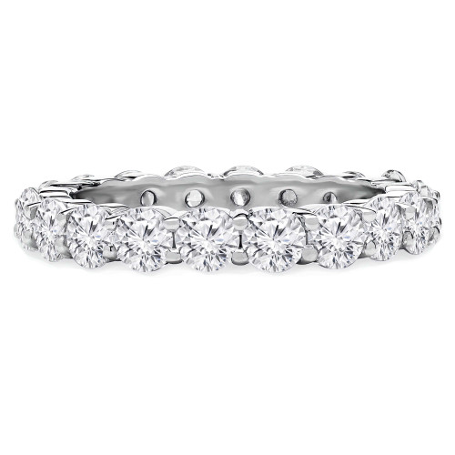1 1/2 - 1 9/10 CTW Full Eternity Round Diamond Anniversary Wedding Band Ring in White Gold (MVSAR0009-W)