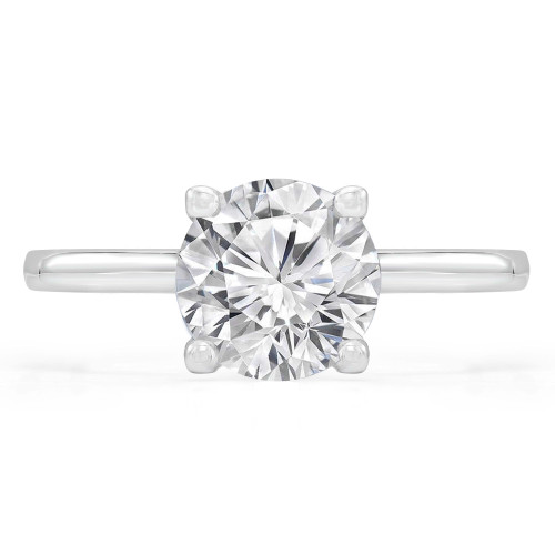 Round Diamond Solitaire Engagement Ring in White Gold (MVS0269-W)