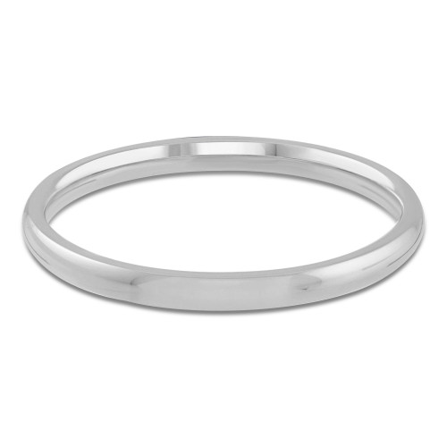 2 MM Womens Classic Anniversary Wedding Band Ring in 14K White Gold (MD260016)