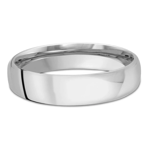 4.5 MM Modern Comfort Fit Classic Womens Wedding Band in White Gold (MDVBC0007-4.5MM-W)