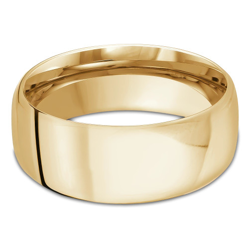 8.5 MM Modern Comfort Fit Classic Womens Wedding Band in Yellow Gold (MDVBC0007-8.5MM-Y)