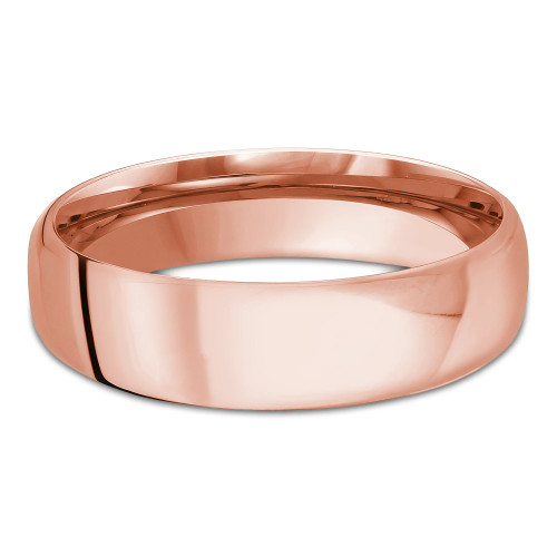 5.5 MM Modern Comfort Fit Classic Mens Wedding Band in Rose Gold (MDVBC0008-5.5MM-R)