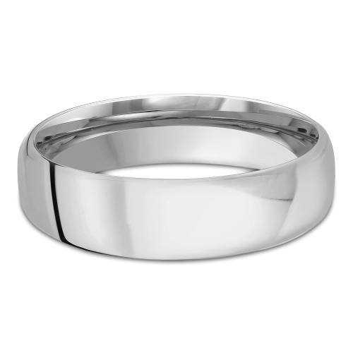 5.5 MM Modern Comfort Fit Classic Mens Wedding Band in White Gold (MDVBC0008-5.5MM-W)