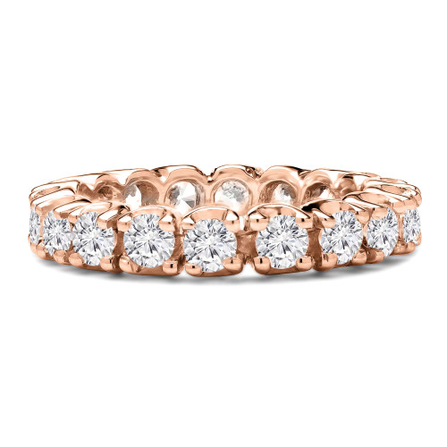 2 2/3 - 3 2/5 CTW Full Eternity Round Lab Created Diamond Anniversary Wedding Band Ring in Rose Gold (MVSAR1003-R)