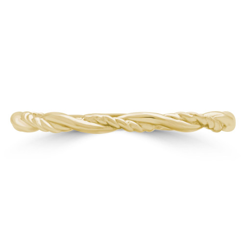Twist Classic Wedding Band Ring in Yellow Gold (MVSXB0059-Y)