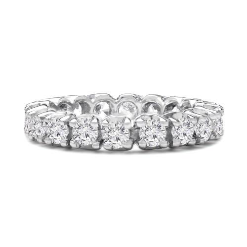 1 3/5 - 2 CTW Full Eternity Round Diamond Anniversary Wedding Band Ring in White Gold (MVSAR0001-W)