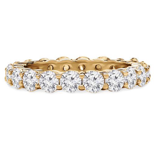 1 1/2 - 1 9/10 CTW Full Eternity Round Diamond Anniversary Wedding Band Ring in Yellow Gold (MVSAR0009-Y)