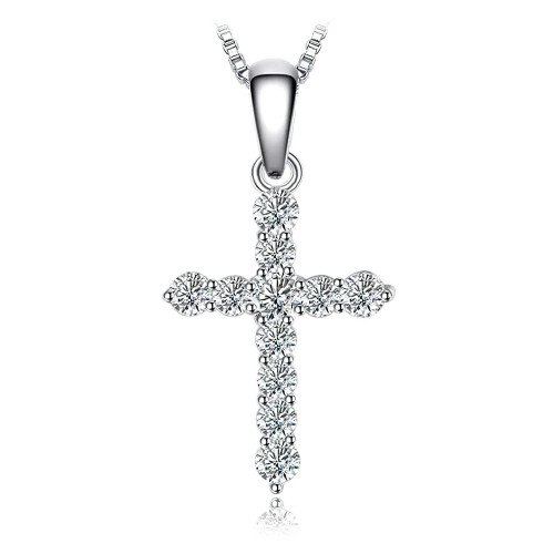 CTW Round White Lab Created Cubic Zirconia  Interlocking Two Circle Link Bracelet in 0.925 White Sterling Silver (MDS170425)