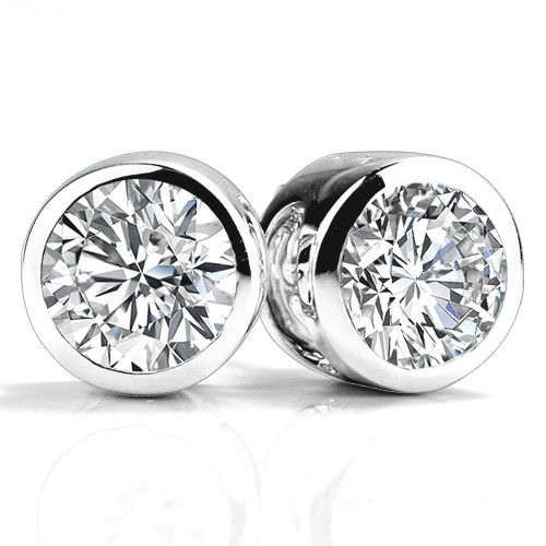 3/4 CTW Emerald Purple Lab Created Moissanite  Dancing Charm Huggie Yellow Gold Plated Earrings in 0.925 White Sterling Silver (MDS230180)