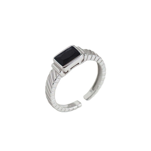 1 1/2 CTW Princess Red Lab Created Cubic Zirconia  Solitaire with Accents Cocktail Ring in 0.925 White Sterling Silver (MDS230113)