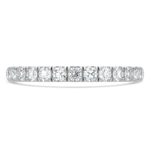 13/16 - 1 1/16 CTW Full Eternity Round Lab Created Diamond Anniversary Wedding Band Ring in White Gold (MVSAR1037-W)