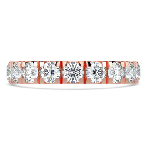 2 3/8 - 3 1/4 CTW Full Eternity Round Lab Created Diamond Anniversary Wedding Band Ring in Rose Gold (MVSAR1041-R)