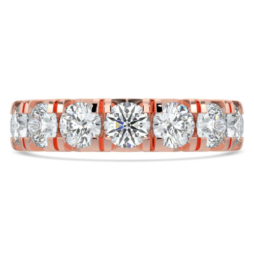 4 1/8 - 5 1/8 CTW Full Eternity Round Lab Created Diamond Anniversary Wedding Band Ring in Rose Gold (MVSAR1042-R)