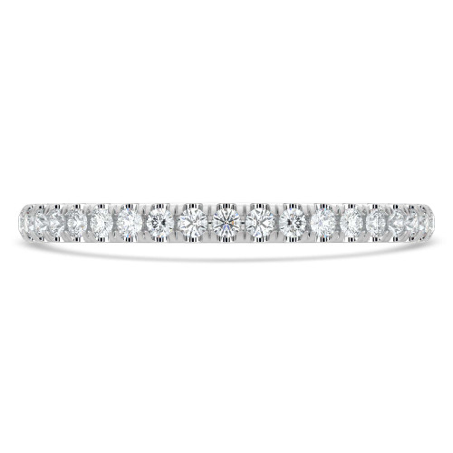 3/8 - 7/16 CTW Full Eternity Round Lab Created Diamond Anniversary Wedding Band Ring in White Gold (MVSAR1045-W)
