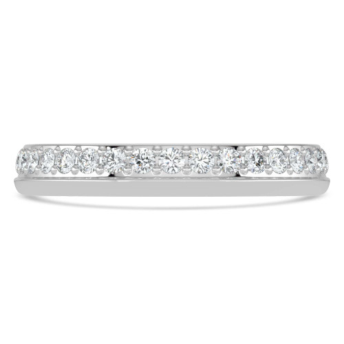 9/16 - 11/16 CTW Full Eternity Round Lab Created Diamond Anniversary Wedding Band Ring in White Gold (MVSAR1047-W)
