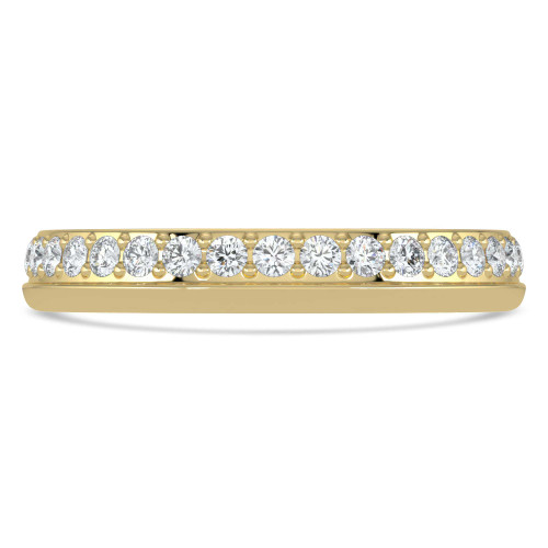 9/16 - 11/16 CTW Full Eternity Round Lab Created Diamond Anniversary Wedding Band Ring in Yellow Gold (MVSAR1047-Y)