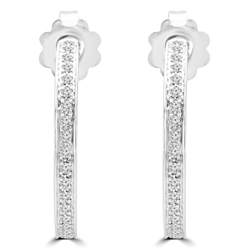 1/4 CTW Round Diamond Drop/Dangle Earrings in 14K White Gold (MDR170148)