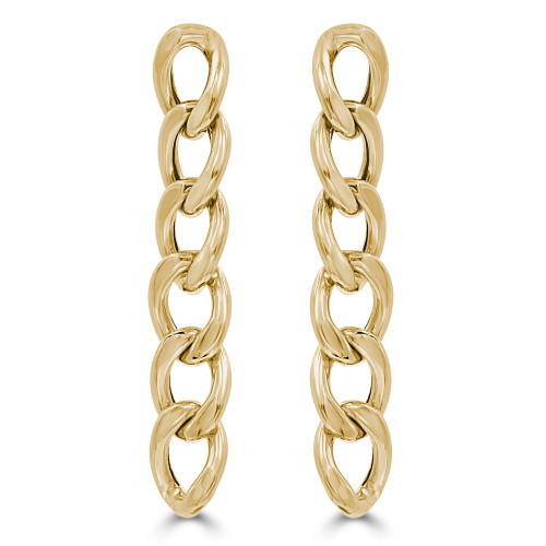 Chain Drop/Dangle Earrings in 14K Yellow Gold (MDR210163)