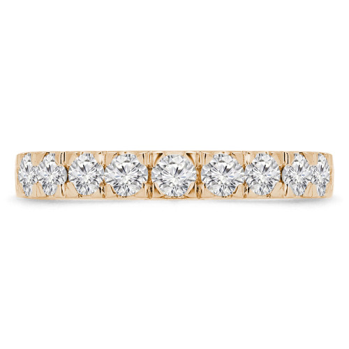 4/5 CTW Round Diamond Semi-Eternity Wedding Band Ring in 14K Yellow Gold (MD190352)