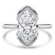 Marquise Lab Created Diamond Tension Set Solitaire Engagement Ring in White Gold (MVSLG1398-W)