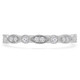 Round Lab Created Diamond Semi-Eternity Wedding Band Ring in White Gold (MVSXB1049-W)
