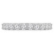 Round Lab Created Diamond Semi-Eternity Wedding Band Ring in White Gold (MVSXB1058-W)