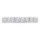 Round Lab Created Diamond 3/4 Way Semi-Eternity Wedding Band Ring in White Gold (MVSXB1072-W)
