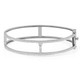 7/8 CTW Pear Diamond Two-row Bangle Bracelet in 14K White Gold (MDR210115)