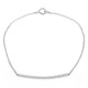 1/10 CTW Round Diamond Bar Bracelet in 14K White Gold (MDR210127)