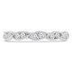 1/5 CTW Round Diamond Vintage Twisted Semi-Eternity Anniversary Wedding Band Ring in 14K White Gold (MDR210134)