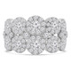 1 4/5 CTW Round Diamond Halo Cluster Cocktail Ring in 18K White Gold (MDR220004)