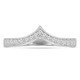 1/4 CTW Round Diamond Tiara Semi-Eternity Anniversary Wedding Band Ring in 14K White Gold (MDR220205)