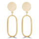 Oval Drop/Dangle Earrings in 14K Yellow Gold (MDR220242)