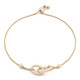 Linked Hoop Chain Bracelet in 14K Yellow Gold (MDR230042)