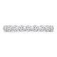 1 1/10 CTW Round Diamond Shared Prong 3/4 Way Semi-Eternity Anniversary Wedding Band Ring in 14K White Gold (MD230225)
