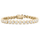 2 1/2 CTW Round Lab Created Diamond  Bezel Set Tennis Bracelet in 14K Yellow Gold (MD240286)
