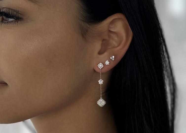 Gold Diamond Earrings