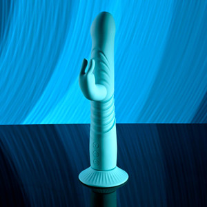 Bunny Hop Thrusting Rabbit Vibrator by Evolved Novelties EN-RS-6008-2 Bunny Hop Thrusting Rabbit Vibrator by Evolved Novelties EN-RS-6008-2