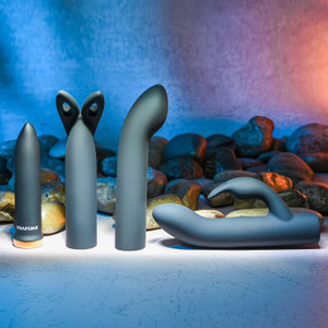 Evolved Novelties Four Play - Powerful bullet with four unique silicone sleeves Evolved Novelties Four Play - Powerful bullet with four unique silicone sleeves
