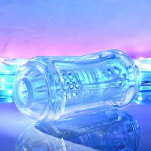 Double Fantasy Gender X by Evolved Novelties Double-ended clear stroker Double Fantasy Gender X by Evolved Novelties Double-ended clear stroker