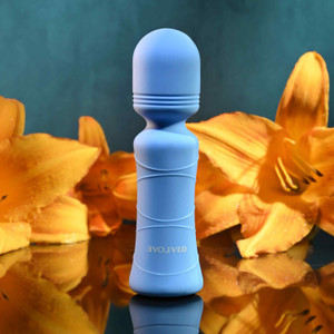 Out of the Blue Powerful submersible mini wand vibrator by Evolved Novelties Out of the Blue Powerful submersible mini wand vibrator by Evolved Novelties