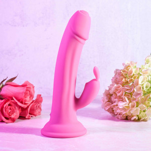Somebunny to Love by Evolved Novelties Realistic rabbit vibe with suction cup base Somebunny to Love by Evolved Novelties Realistic rabbit vibe with suction cup base