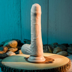 Peek A Boo Vibrating Dildo Light Uncircumcised life-like vibrating dildo by Evolved Novelties Peek A Boo Vibrating Dildo Light Uncircumcised life-like vibrating dildo by Evolved Novelties
