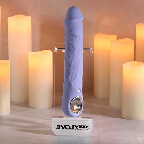 Large Purple Fantasy Realistic Vibrator by Evolved Novelties EN-RS-6961-2