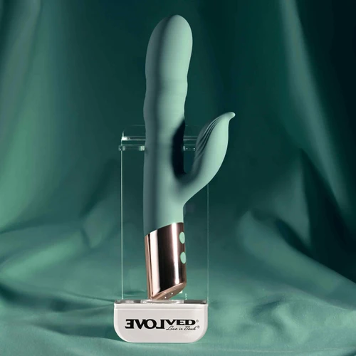 The Shimmy Silicone Rechargeable Dual Stimulator by Evolved Novelties EN-RS-6923-2