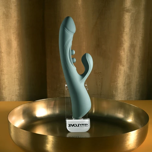Tapped Out Silicone Rechargeable Tapping Vibrator by Evolved Novelties EN-RS-7920-2