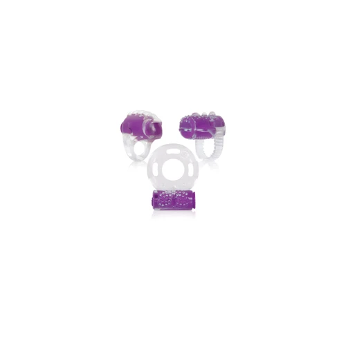 Evolved Novelties Ring True - 3 Piece vibrating cock ring set