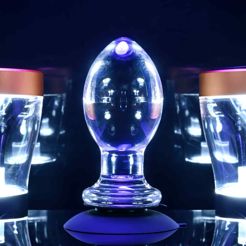 Crystal Ball Crystal clear plug with suction cup Gender X by Evolved Novelties