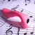 Evolved Novelties - The Note - Thumping licking vibe shaped like a curved note lifestyle product photo Evolved Novelties - The Note - Thumping licking vibe shaped like a curved note lifestyle product photo